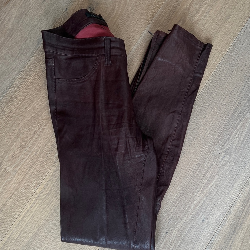 Jbrand leather legging pants Size 26